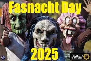 Fallout 76 FO76 PS4 | PS5 2025 Fasnacht ⭐RARE⭐ Glowing Masks - Picture 1 of 13