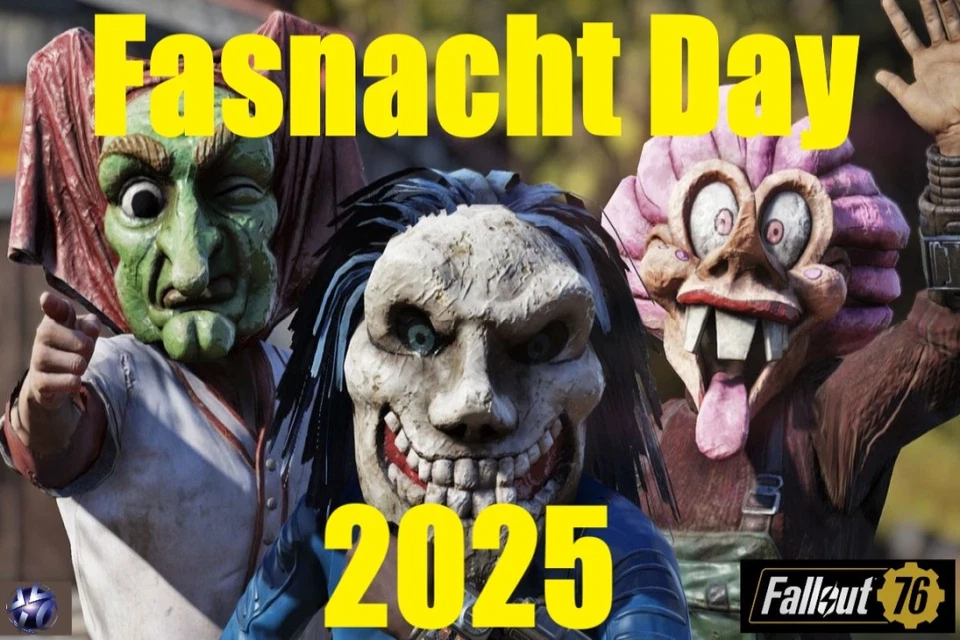 Fallout 76 FO76 PS4 | PS5 2025 Fasnacht ⭐RARE⭐ Glowing Masks - Image 1 of 1