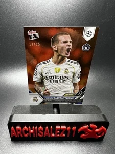 2025 Topps Now UEFA - FRANCO MASTANTUONO (RC) Orange /25 Real Madrid/Argentina - Bild 1 von 5