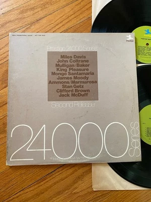 PRESTIGE SAMPLER 24000 SERIES EX DOUBLE LP 1972 MILES DAVIS JOHN COLTRANE GETZ - Image 1 of 4