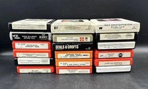 Lot 18 Rock 8 Track Tapes Joe Cocker Steppenwolf Three Dog Night Rolling Stones - Picture 1 of 16