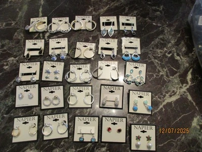 Новый NAPIER моды ювелирных изделий серьги лот Napier пирсинг серьги 25 пара/комплект лот 3 - Изображение 1 из 3