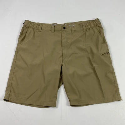 Wrangler Shorts Mens 48 Khaki Outdoor Performance Zip Pocket Stretch Hiking - Image 1 of 4