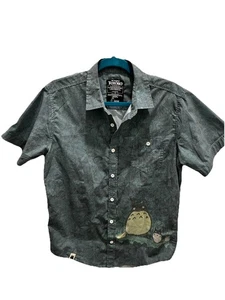 VNTG My Neighbor Totoro Green Shade Shortsleeve Shirt Men’s S 1988 Studio Ghibli - Picture 1 of 5