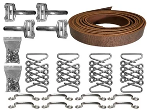 Kit rústico Hot Rod Hood Strap Deluxe Aftermarket, herrajes de acero inoxidable - Imagen 1 de 13