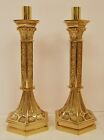 ( Set Of 2 )  Brass Church Chapel Altar Candlesticks - 12" (#361) (Chalice Co.)