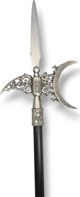 Fantasy Crescent Halberd - "Selvarath, Crescent Fang of the Eclipse"  Foto 1 de 3