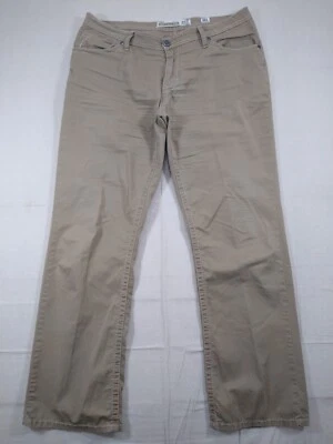 Брюки мужские BKE Derek 40x34 бежевые с пряжкой 5 карманов повседневные китайские легкие - Изображение 1 из 4