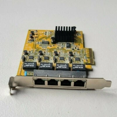 Startech 4 Port PCI Express Gigabit Ethernet Network Adapter Card ST1000SPEX42 - Image 1 of 3