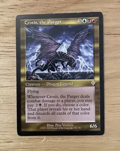 VTG MTG Crosis The Purger Nm Rare Invasion Legend 2000 Magic The Gathering Foil - Picture 1 of 2