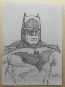 Batman Original one of a kind Art, Pencil Drawing Signed by David Witt - Picture 1 of 1