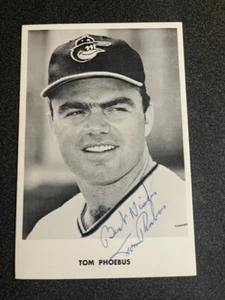 Tom Phoebus vintage signed postcard Baltimore Orioles - Picture 1 of 1