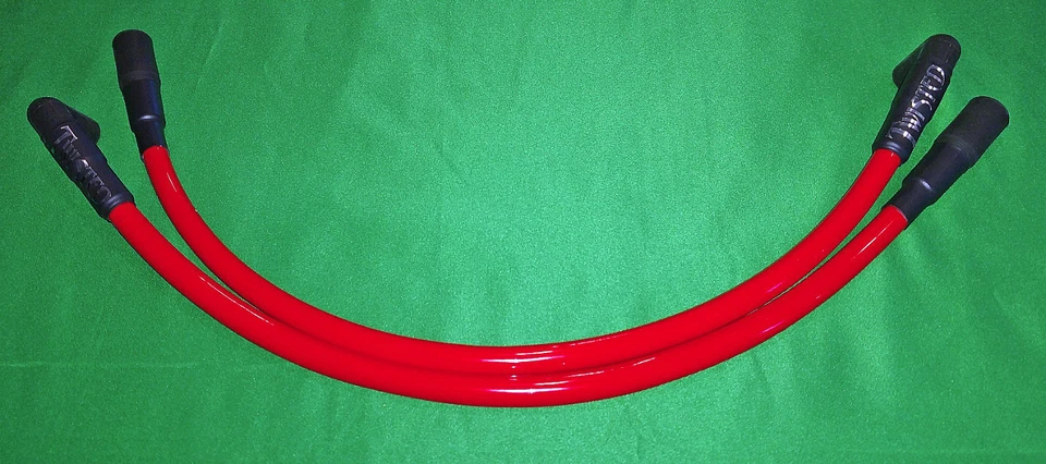 CABLES DE BUJÍA RETORCIDOS DE 12 mm Harley Electra Glide Road King Street 1999-2008 Foto 1 de 2