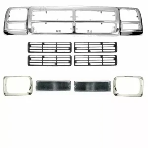 For 1992 1993 DODGE D150 D250 D350 Grille Headlamp Door Signal Lamp Assembly 9pc - Bild 1 von 12