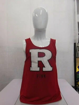 Camiseta para mujer Rutgers Victoria's Secret rosa reversible sin mangas S Foto 1 de 4