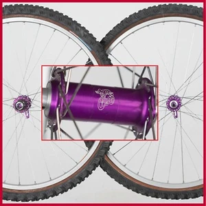 NOS BESTIALINE PURPLE MATRIX SINGLE TRACK PRO WHEELSET 26" MTB VINTAGE OLD - Picture 1 of 16