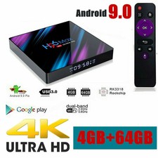 2019 H96 MAX Android 9.0 TV Box 4GB+64GB HD Media Player 4K 2.4G/5GHz WIFI Cheap