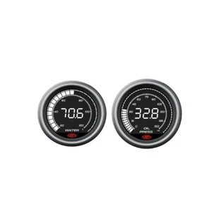 SAAS Muscle Digital Series Water Temp 20-120Deg Oil Pressure 150 psi Gauge 52mm - Picture 1 of 8
