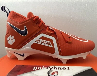 Nike Alpha Menace Pro 3 SMU P Football DH3355-800 Clemson Tigers Mens Size 11.5 - Image 1 of 4