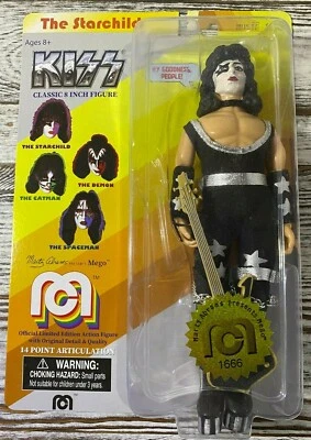 Экшн-фигурка Mego Music Icons KISS Starchild Classic 8 дюймов новая нераспакованная 1666 - Изображение 1 из 4