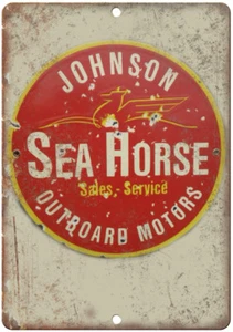 Sea Horse Outboard Motors Porcelain Look Reproduction Metal Sign U121 - Picture 1 of 1