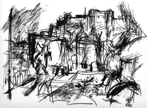 Anton WATZL - MIRABELLGARTEN - OriginalSerigraphie 1966 - Picture 1 of 1