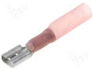 Connectors flat connector sleeves red 6.3x0.8mm for cable 0.5-1.5mm² 10 pieces - Picture 1 of 1
