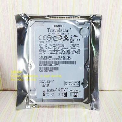 Hitachi 100GB,Internal,7200RPM,2.5" (HTS721010G9AT00) IDE Notebook hard disk - Image 1 of 4