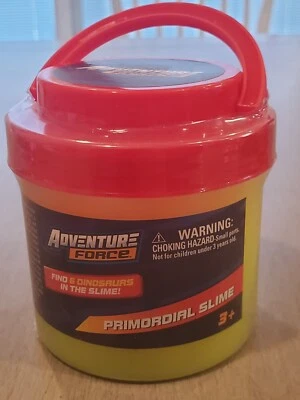 Adventure Force Primordial Slime Bucket with Dinosaurs Science ￼Green -b8 - Image 1 of 2