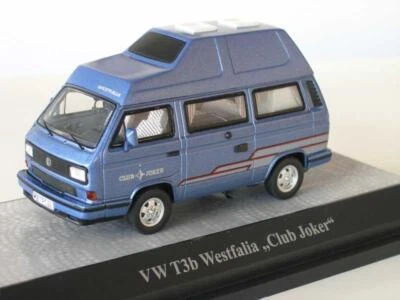 Volkswagen VW T3 B Bus Hochdach ClubJoker Blu 1:43 Premium Classixxs 13080 - Immagine 1 di 4