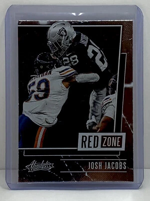 2020 Panini Absolute Red Zone #RZ-JJ Josh Jacobs Las Vegas Raiders - Image 1 of 2