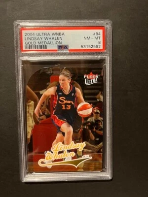 2004 Ultra WNBA Gold Medallion RC Lindsay Whalen PSA 8 No Serial # - Image 1 of 2