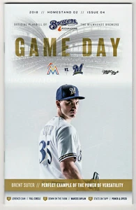 Milwaukee Brewers Game Day 2018 Issue 04, Homestand 02 Official Program Miami - Picture 1 of 2