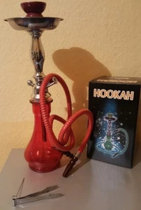 Shisha * Wasserpfeife Rot Mit 1 Schlauch Und Kohlezange Neu In OVP (3) - Bild 1 von 3