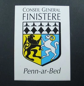 3ANCIENS AUTOCOLLANTS STICKERS KIWI REGION BRETAGNE FINISTERE BLASON ARMOIRIES   - Picture 1 of 1