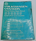Volkswagen Vanagon Official Factory Repair Manual 80-91 Including Diesel, Syncro