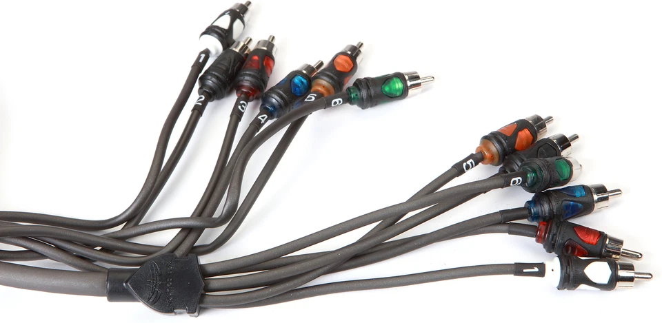 Wet Sounds WWX-RCA-6CH 5FT 6-Channel Quad Shielded RCA Cable