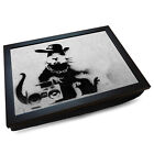 Banksy "Ratty Rapper" Handmade Cushioned Lap Tray | Wooden Frame | Laptop Use