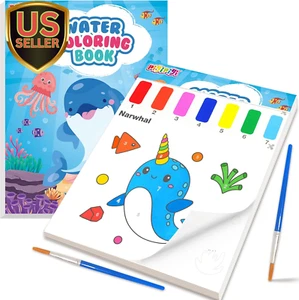 Paint with Water Coloring Books: Mess Free Watercolor Painting Kit Arts and C... - Picture 1 of 1