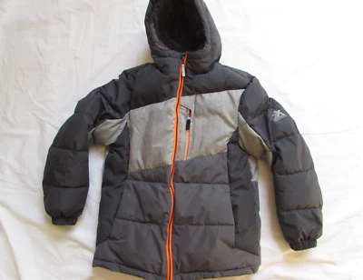 XeroXPosur Boys Gray Puffer Jacket Hooded Insulated Outdoor Snow Kids Sz 14-16 - Image 1 of 4