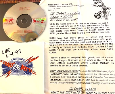 6/4/93  ROCK OVER LONDON: SUEDE, A-HA, SEAL,SYBIL, JAMIROQUAI, INNER CIRCLE,UB40 - Image 1 of 2