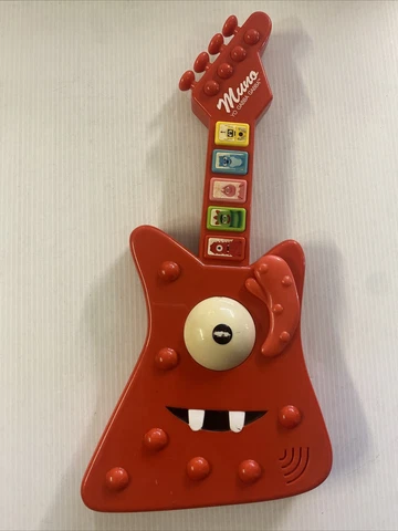 Yo Gabba Gabba MUNOS GROOVIN GUITAR Red Musical Electronic Toy Spin Master WORKS Cover