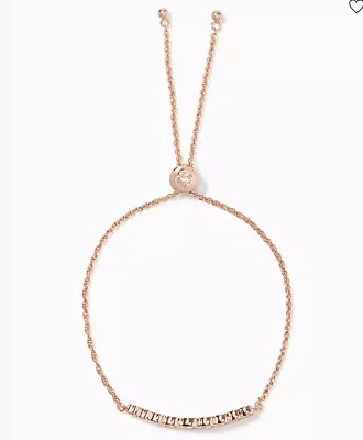 NWT Kate Spade FULL CIRCLE Slider Cubic Zirconia Bangle Bracelet O0RU2667 Rose - Image 1 of 4