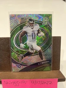 2021 Panini Spectra A.J. Brown Neon Green /35 - Tennessee Titans Eagles SSP - Picture 1 of 2