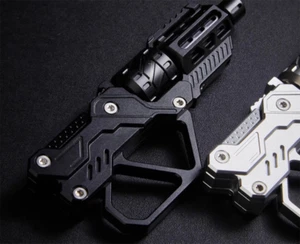 QT-3000 Revolver Magnetic Push Slider Gun Spinner Button Fingertip Gyro Toy EDC - Bild 1 von 10