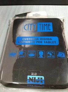 CUSTODIA RIGIDA ANTIURTO PER TABLET CITY TIME IN ABS 21X26 NERO - Foto 1 di 2