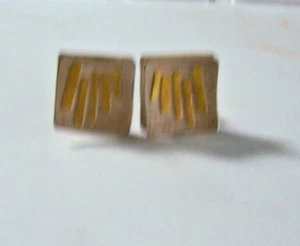 Lisa Ceccorulli 22k 14k and Sterling Silver Post Earrings - Picture 1 of 4