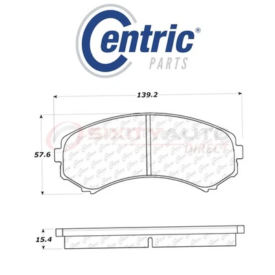 Centric Posi Quiet Disc Brake Pads w Shims for 2001-2003 Isuzu Rodeo Sport qw Foto 1 de 4