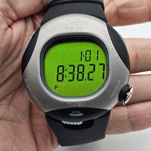 Vintage Y2K 2000s Timex Helix Digital Quartz Wrist Watch Thermometer Barometer - Picture 1 of 12