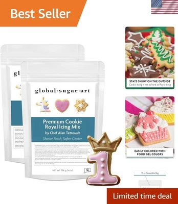 用 Royal Icing Mix 创建美丽的饼干 | Chef Tetreault 2 包 — 第 1/4 张图片